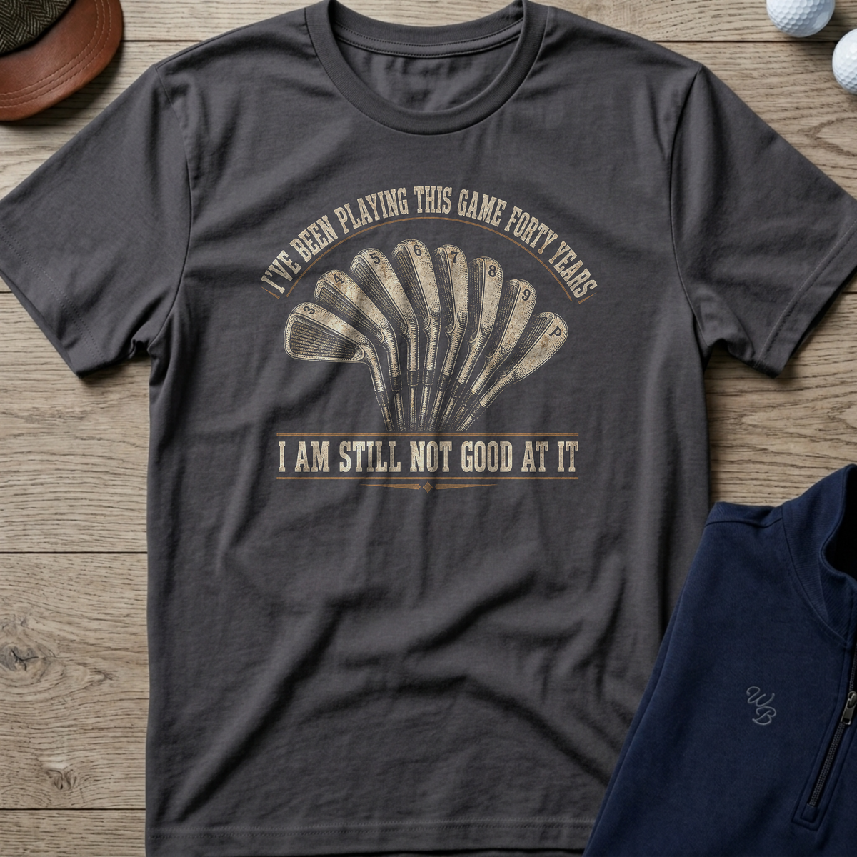 Forty Years — Charcoal t-shirt