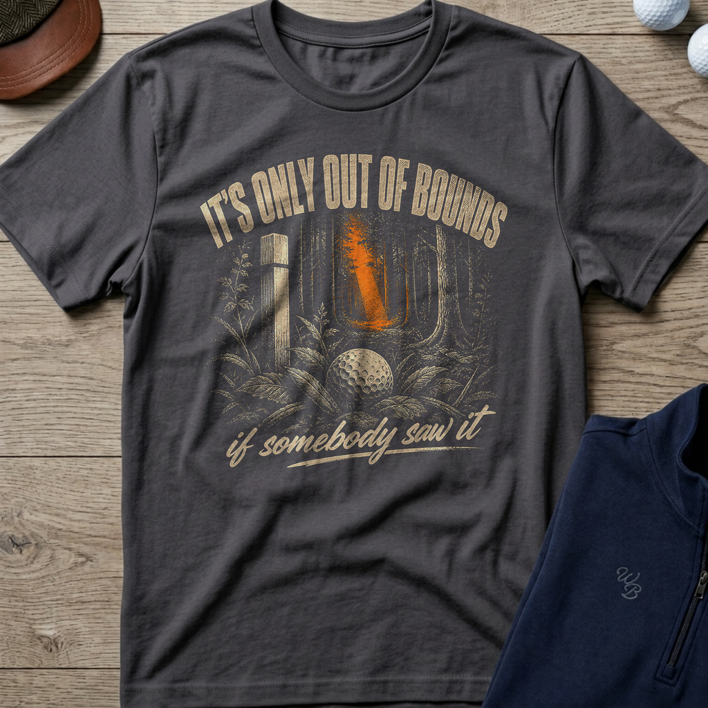 It's Only Out Of Bounds — Charcoal t-shirt