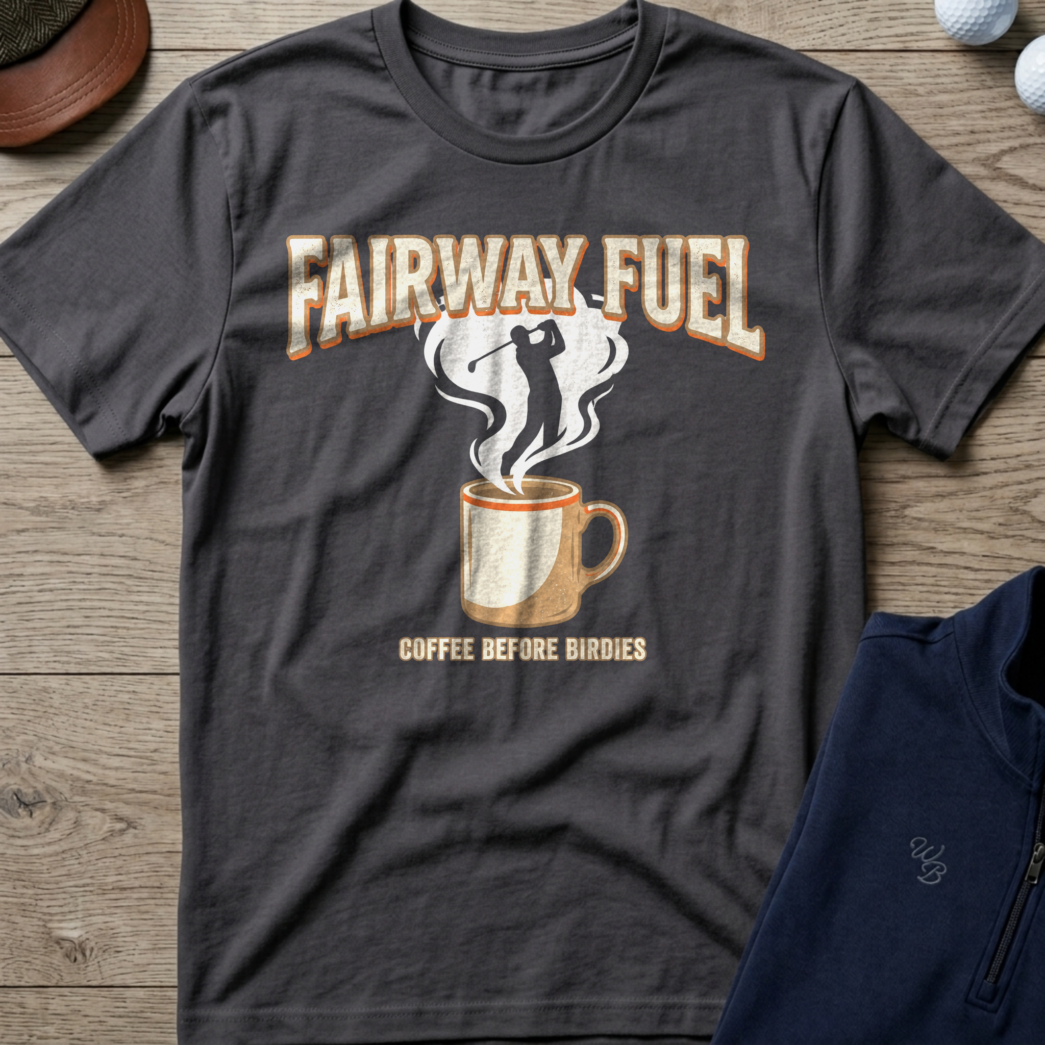 Fairway Fuel — Charcoal t-shirt