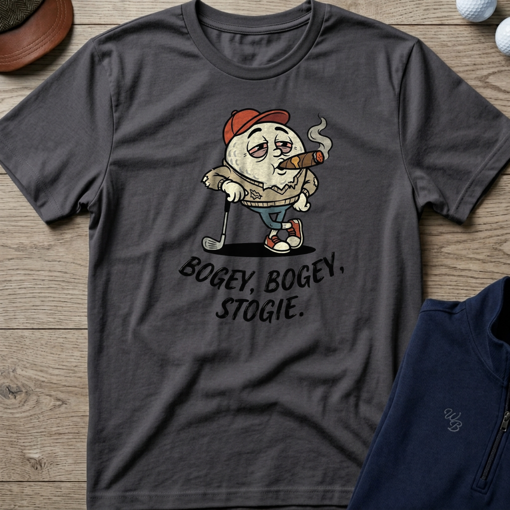 Bogey, Bogey, Stogie — Charcoal t-shirt