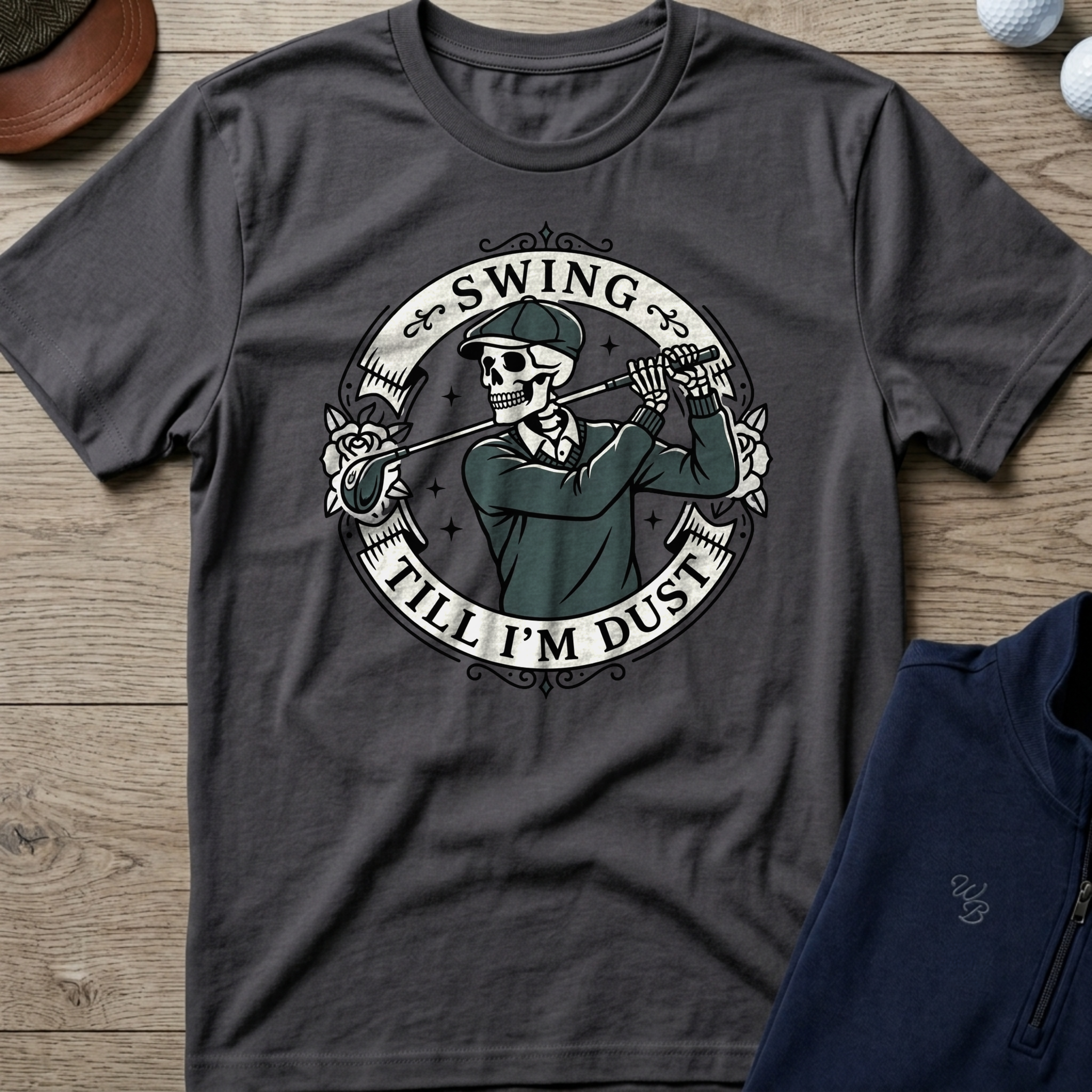 Swing Till I'm Dust — Charcoal t-shirt