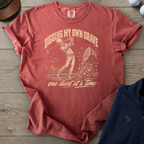 Digging My Own Grave Heavyweight Tee — Crimson t-shirt