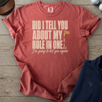 I'm Going To Tell You Again Heavyweight Tee — Crimson t-shirt