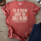 Yes, He Told Me Heavyweight Tee — Crimson t-shirt