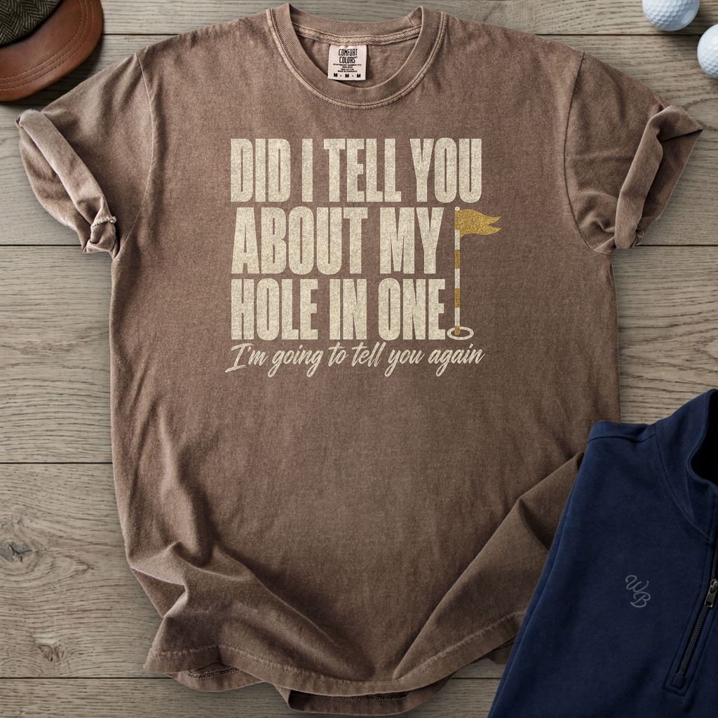 I'm Going To Tell You Again Heavyweight Tee — Espresso t-shirt
