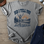 Did I Tell You About My Hole In One Heavyweight Tee — Grey t-shirt