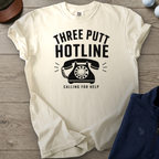Three Putt Hotline Heavyweight Tee — Ivory t-shirt
