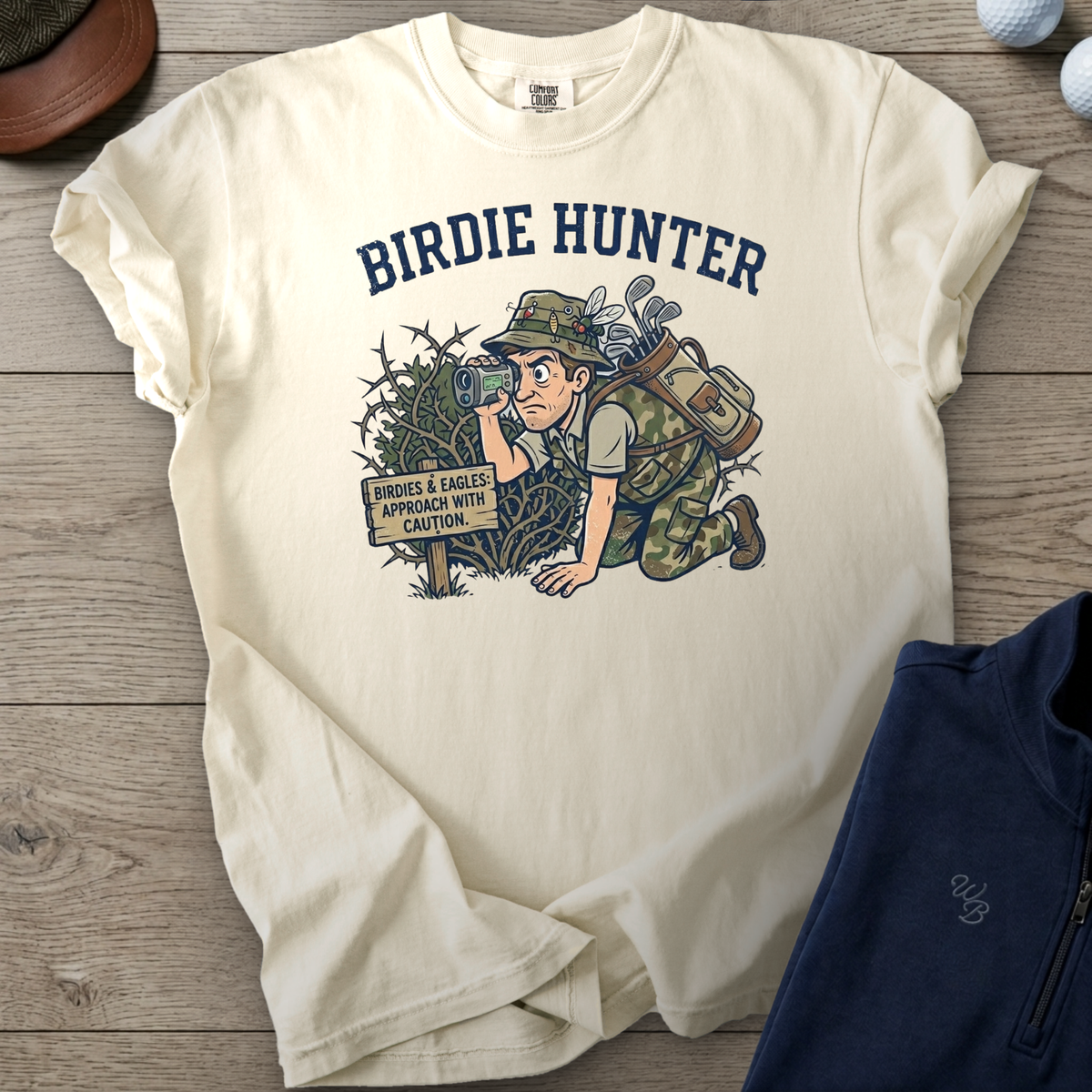 Birdie Hunter Heavyweight Tee — Ivory t-shirt
