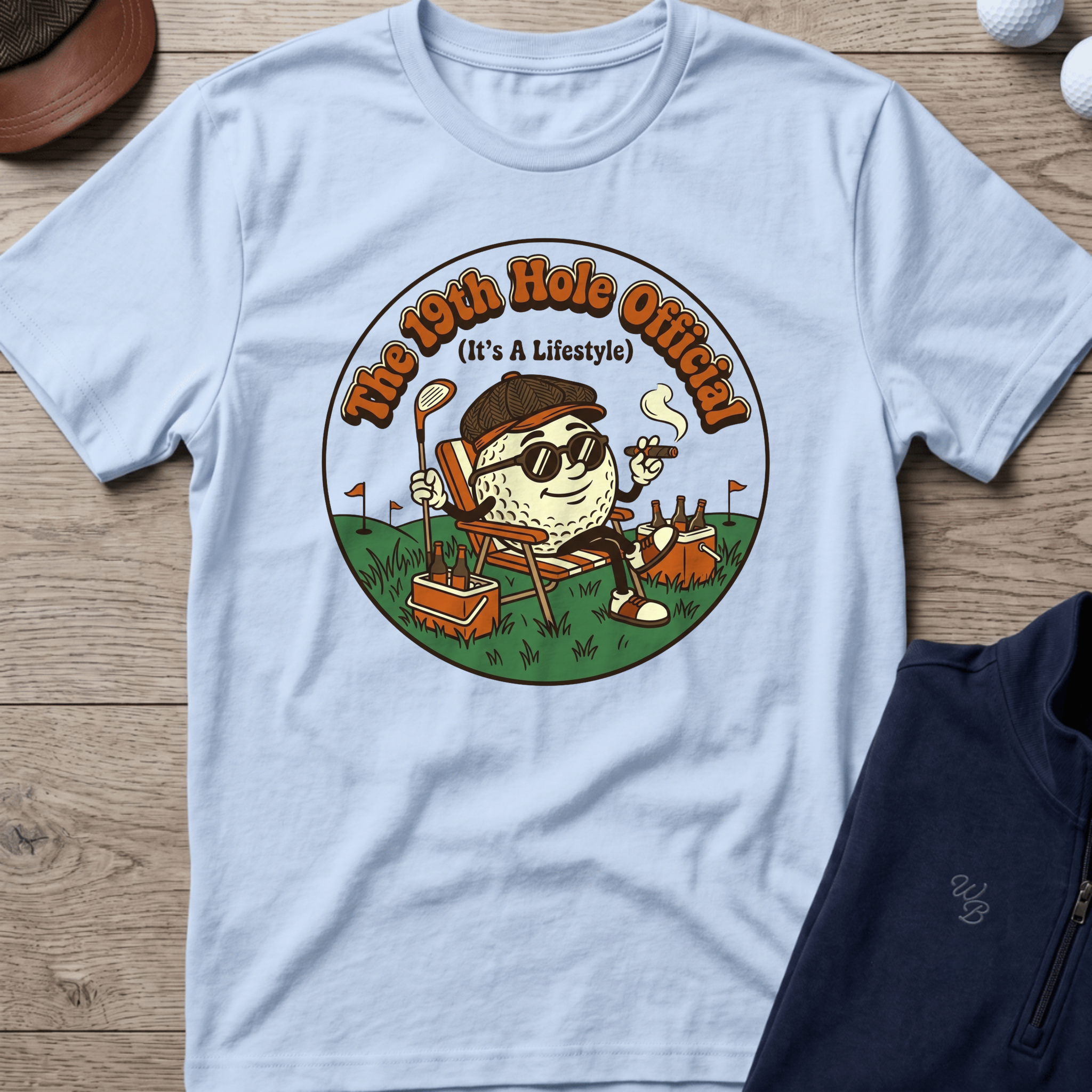 19th Hole Lifestyle — Light Blue t-shirt