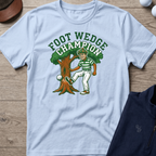 Foot Wedge Champion — Light Blue t-shirt