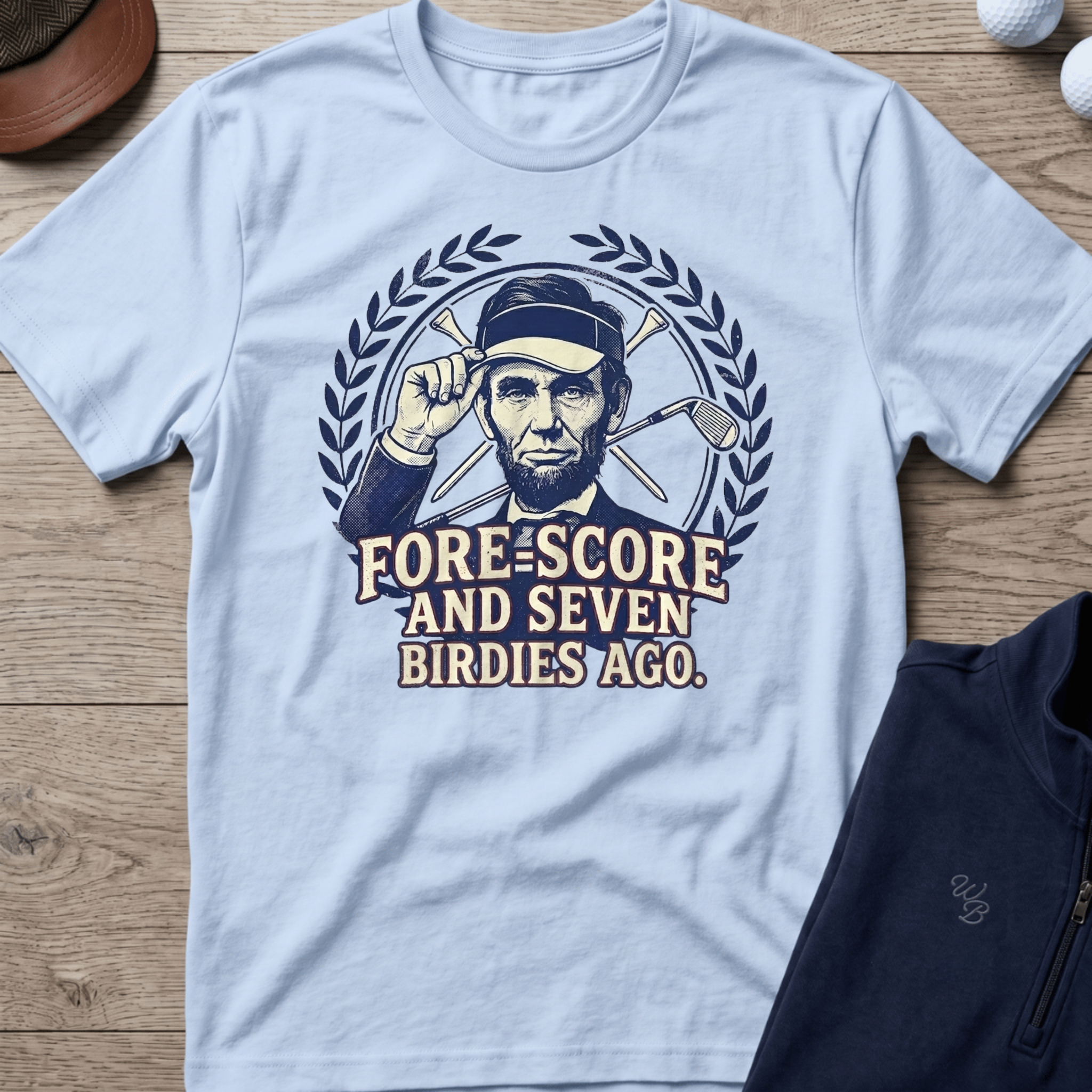 Fore Score — Light Blue t-shirt
