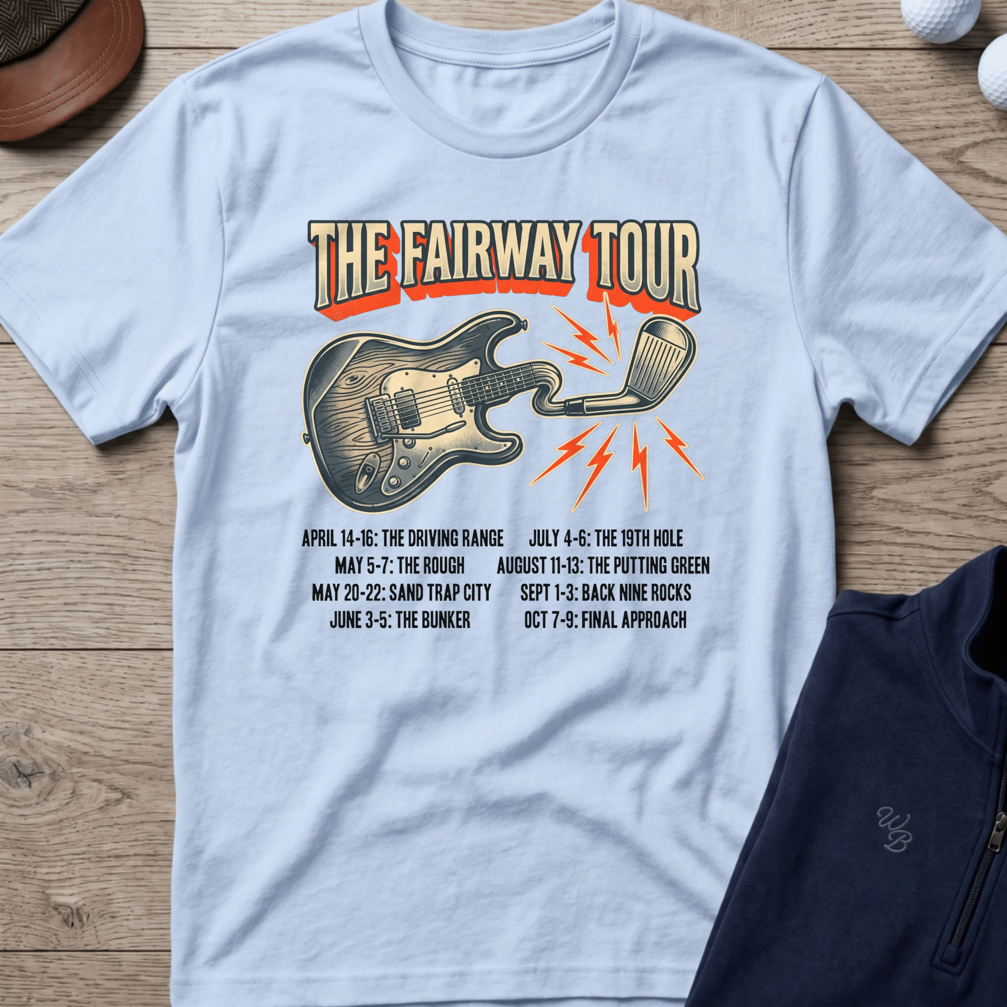 The Fairway Tour — Light Blue t-shirt
