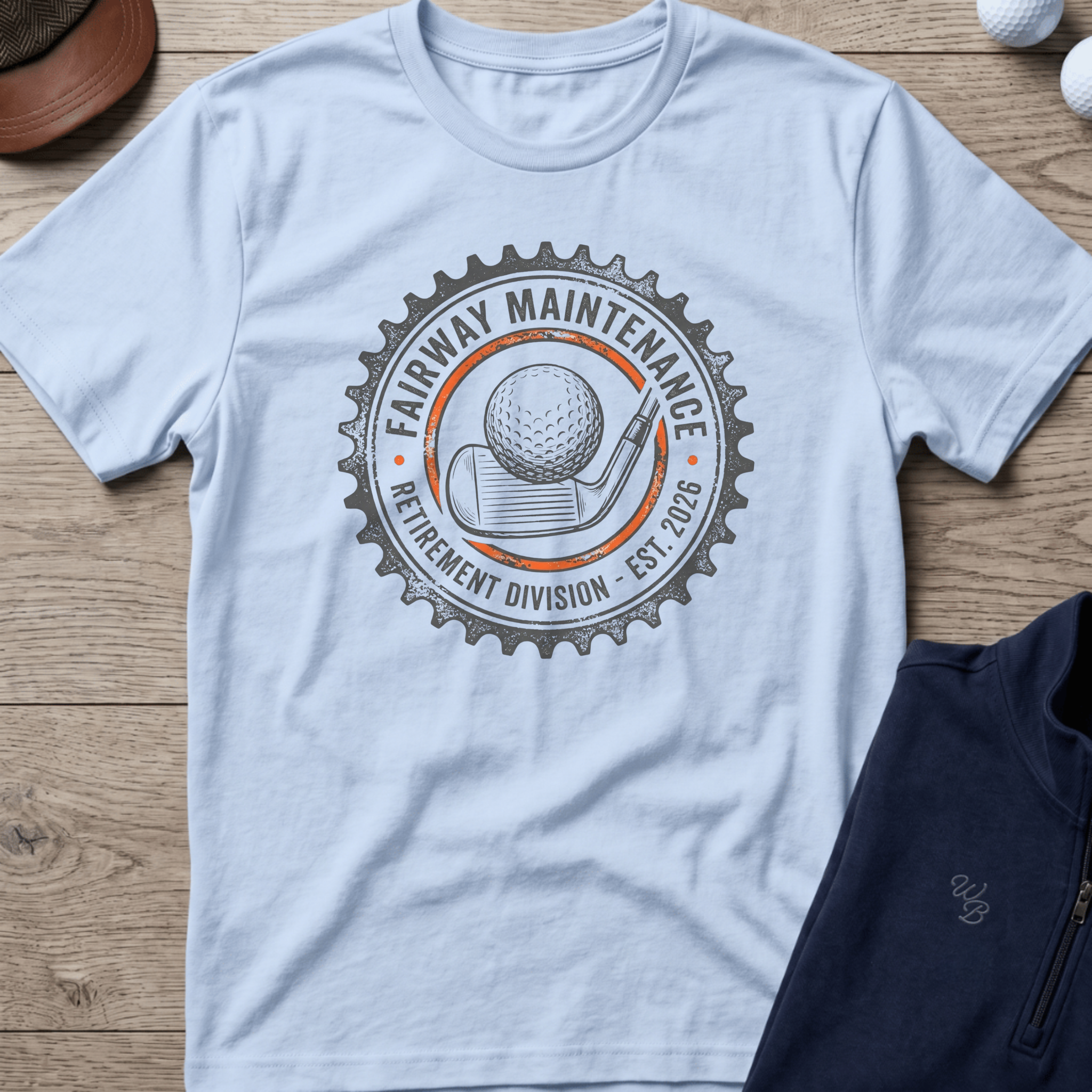 Fairway Maintenance — Light Blue t-shirt