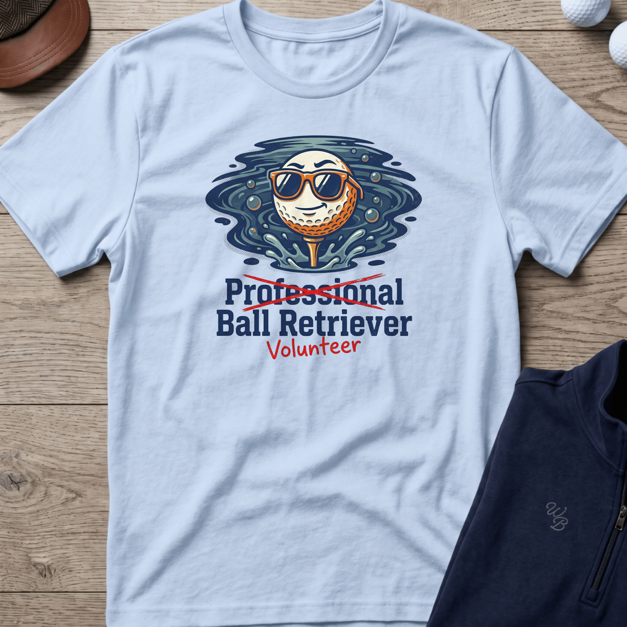 Volunteer Ball Retriever — Light Blue t-shirt