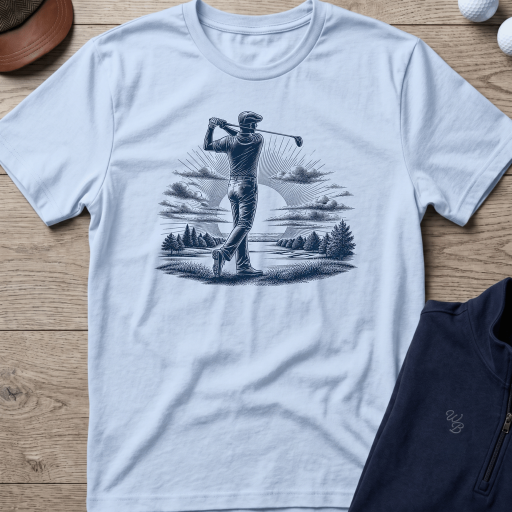 Follow Through — Light Blue t-shirt
