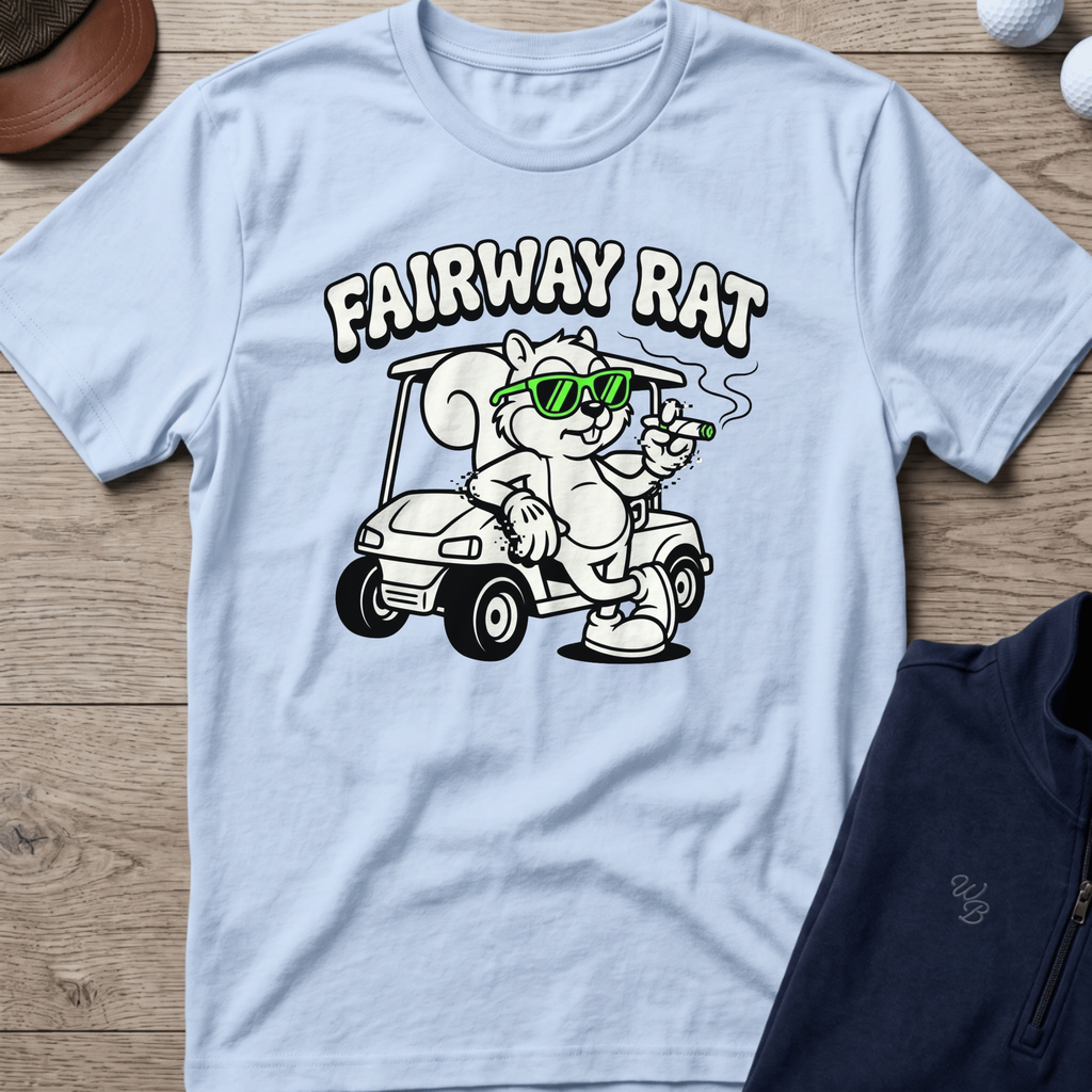 Fairway Rat — Light Blue t-shirt