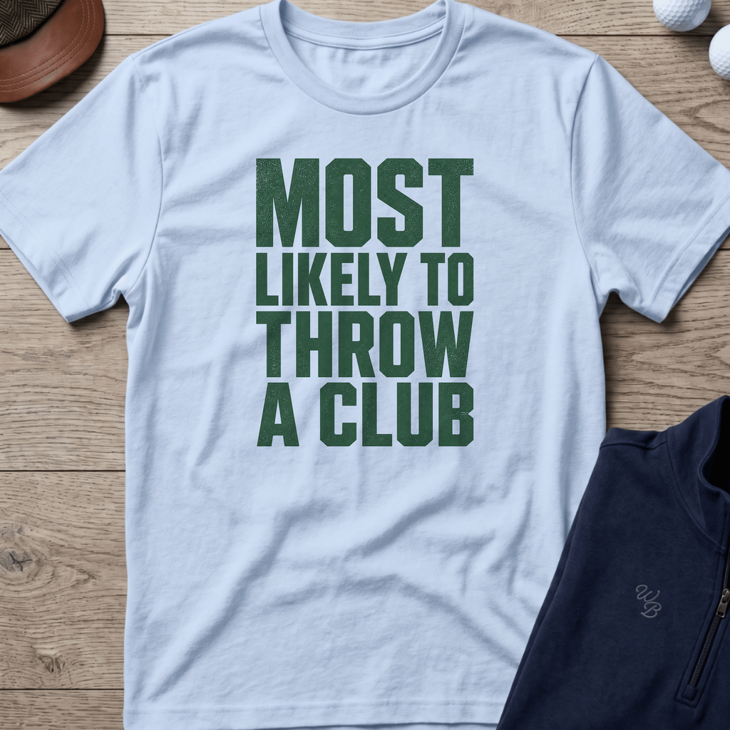 Throw A Club — Light Blue t-shirt