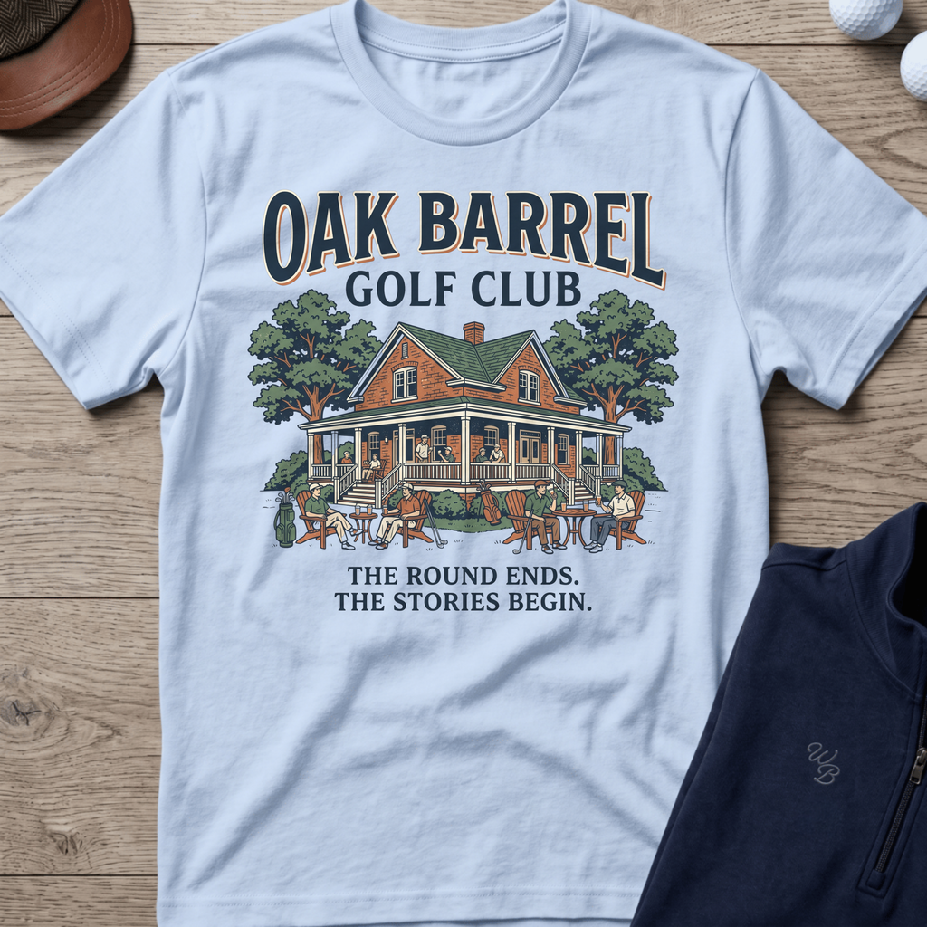 Oak Barrel — Light Blue t-shirt