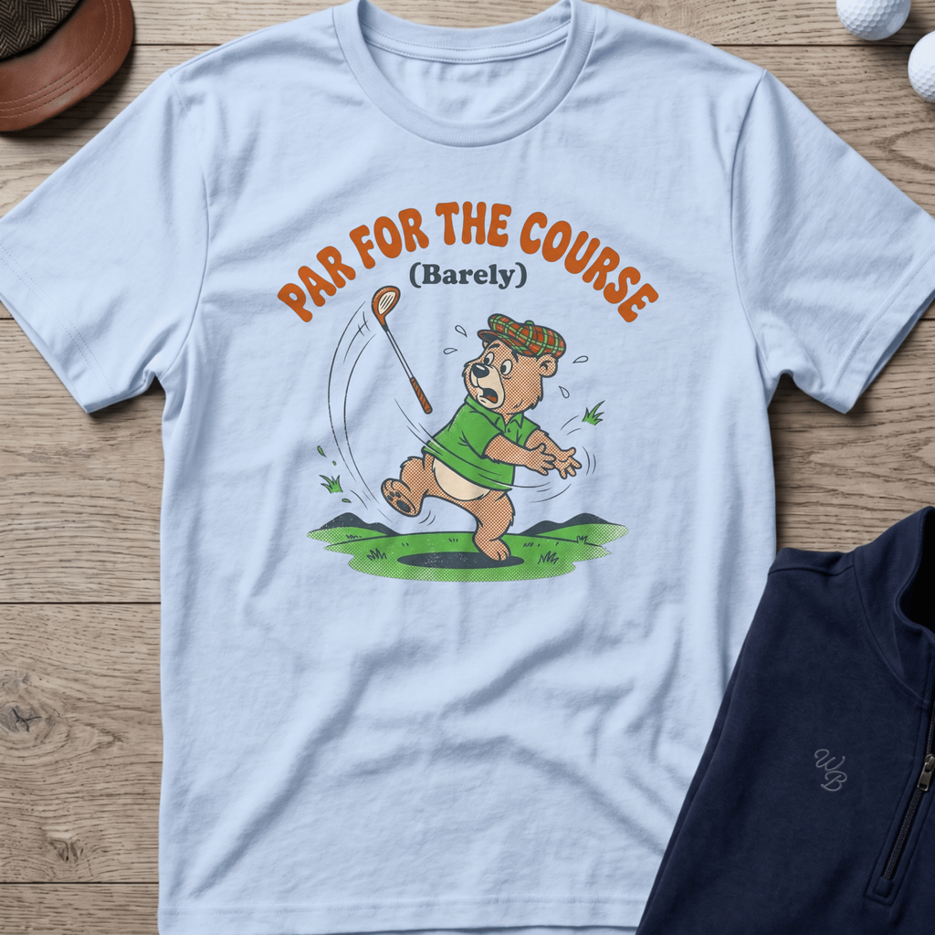 Barely Par — Light Blue t-shirt