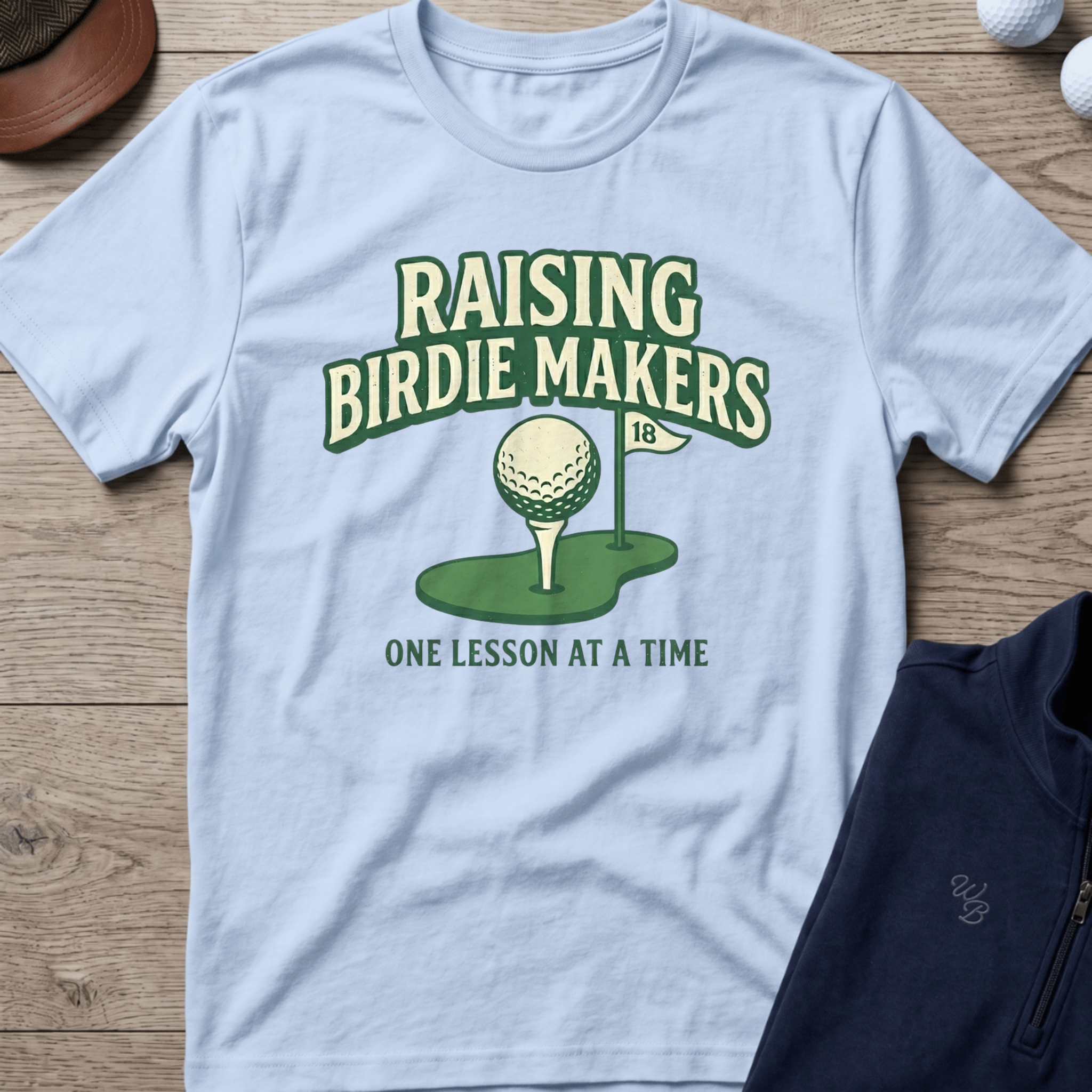 Raising Birdie Makers — Light Blue t-shirt