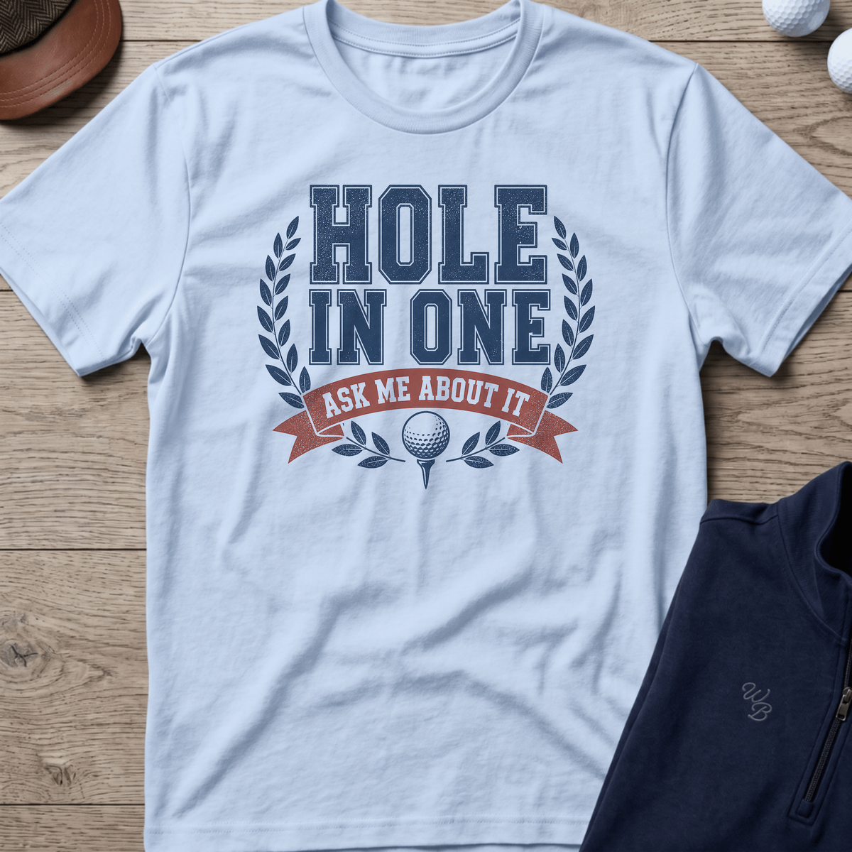 Ask Me About It — Light Blue t-shirt