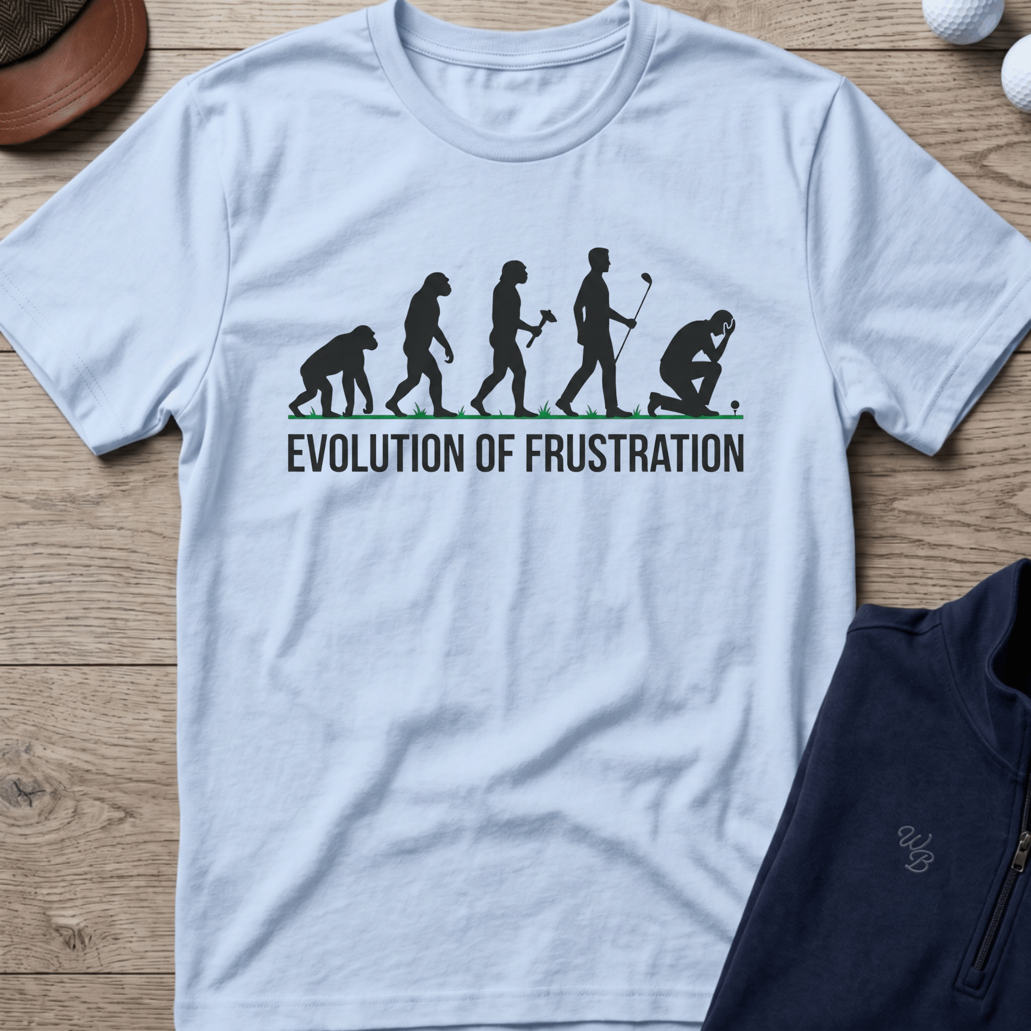 Evolution of Frustration — Light Blue t-shirt