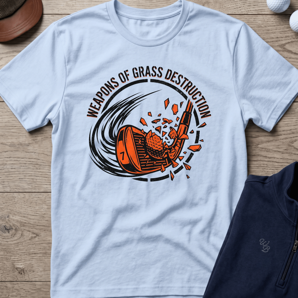 Grass Destruction — Light Blue t-shirt