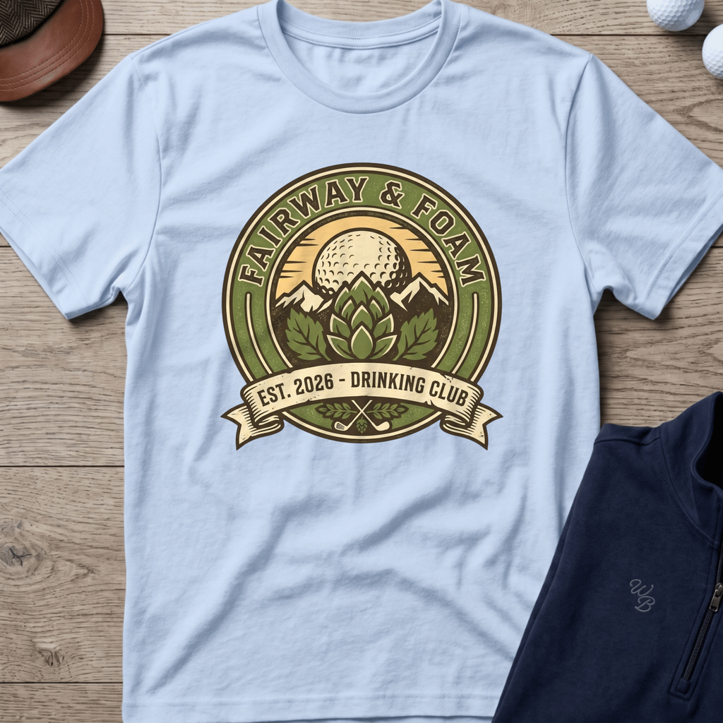 Fairway & Foam — Light Blue t-shirt
