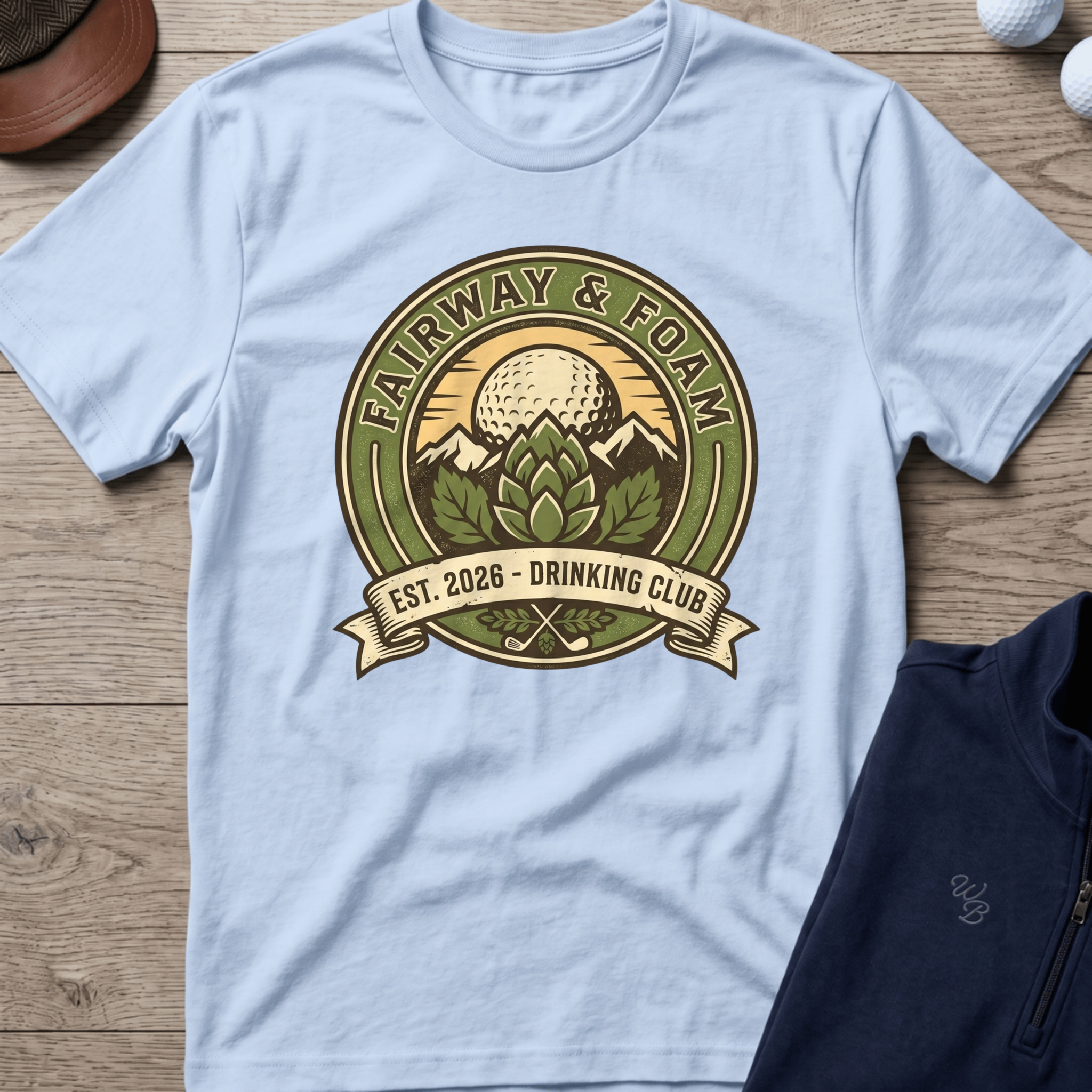 Fairway & Foam — Light Blue t-shirt