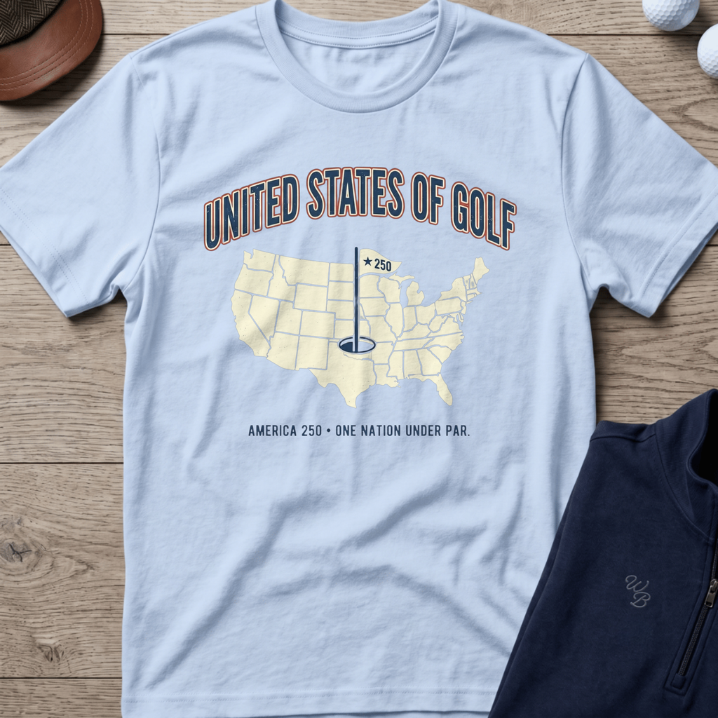 United States of Golf — Light Blue t-shirt