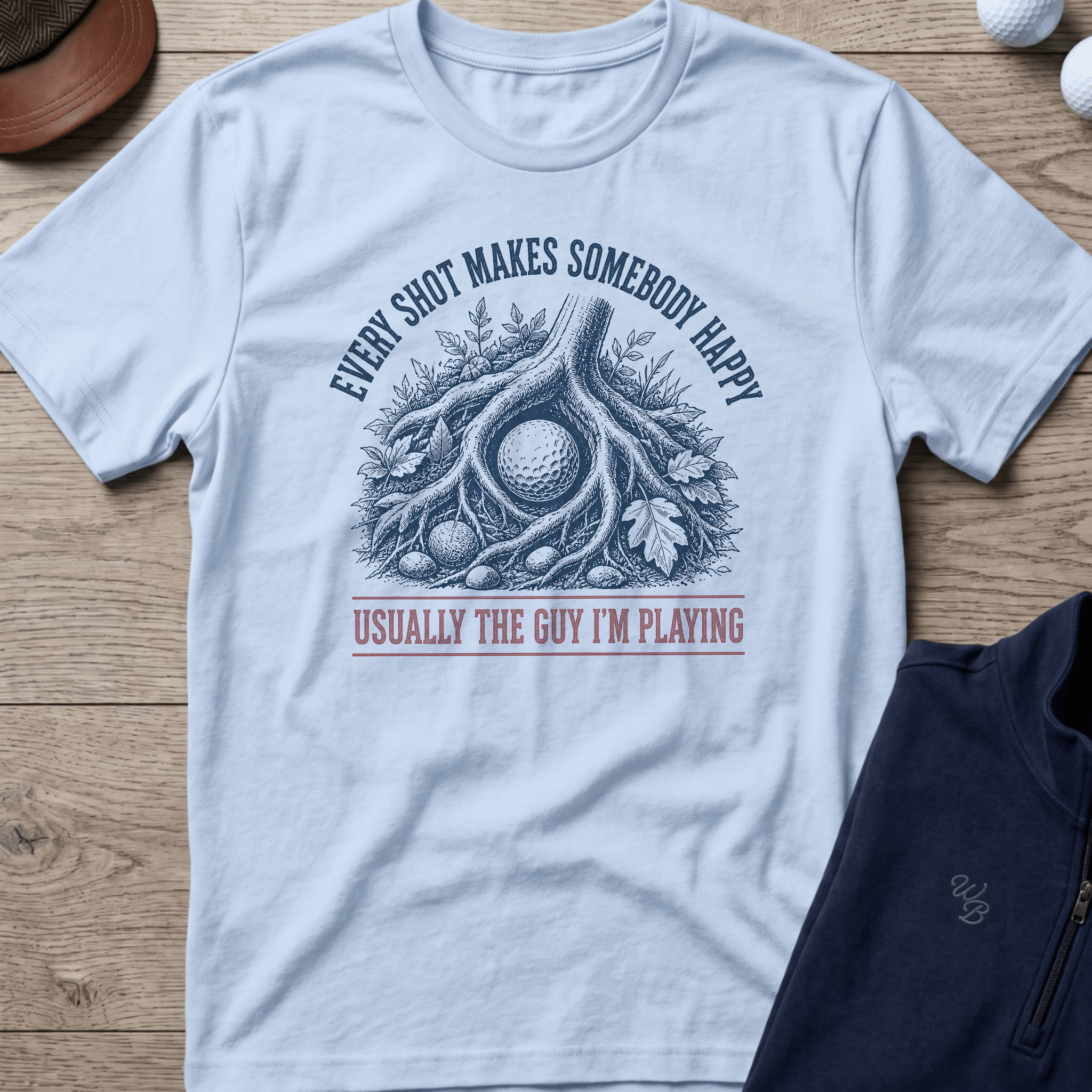 Somebody's Happy — Light Blue t-shirt