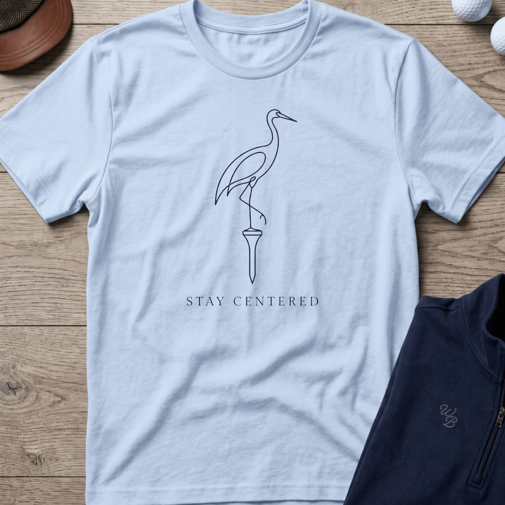 Stay Centered — Light Blue t-shirt