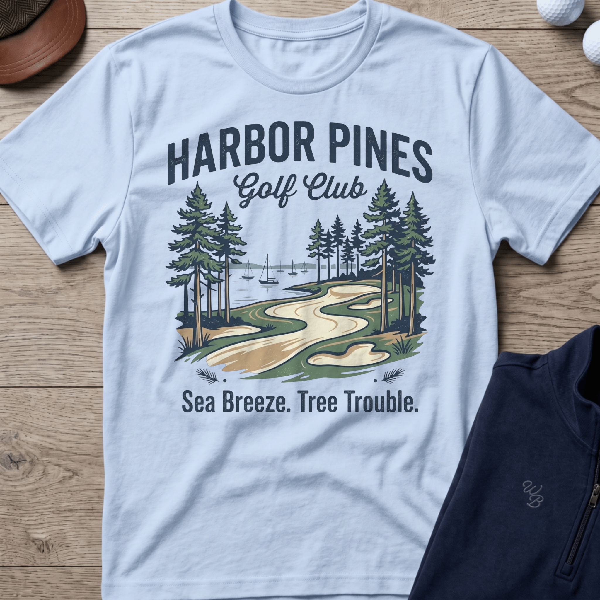 Harbor Pines — Light Blue t-shirt
