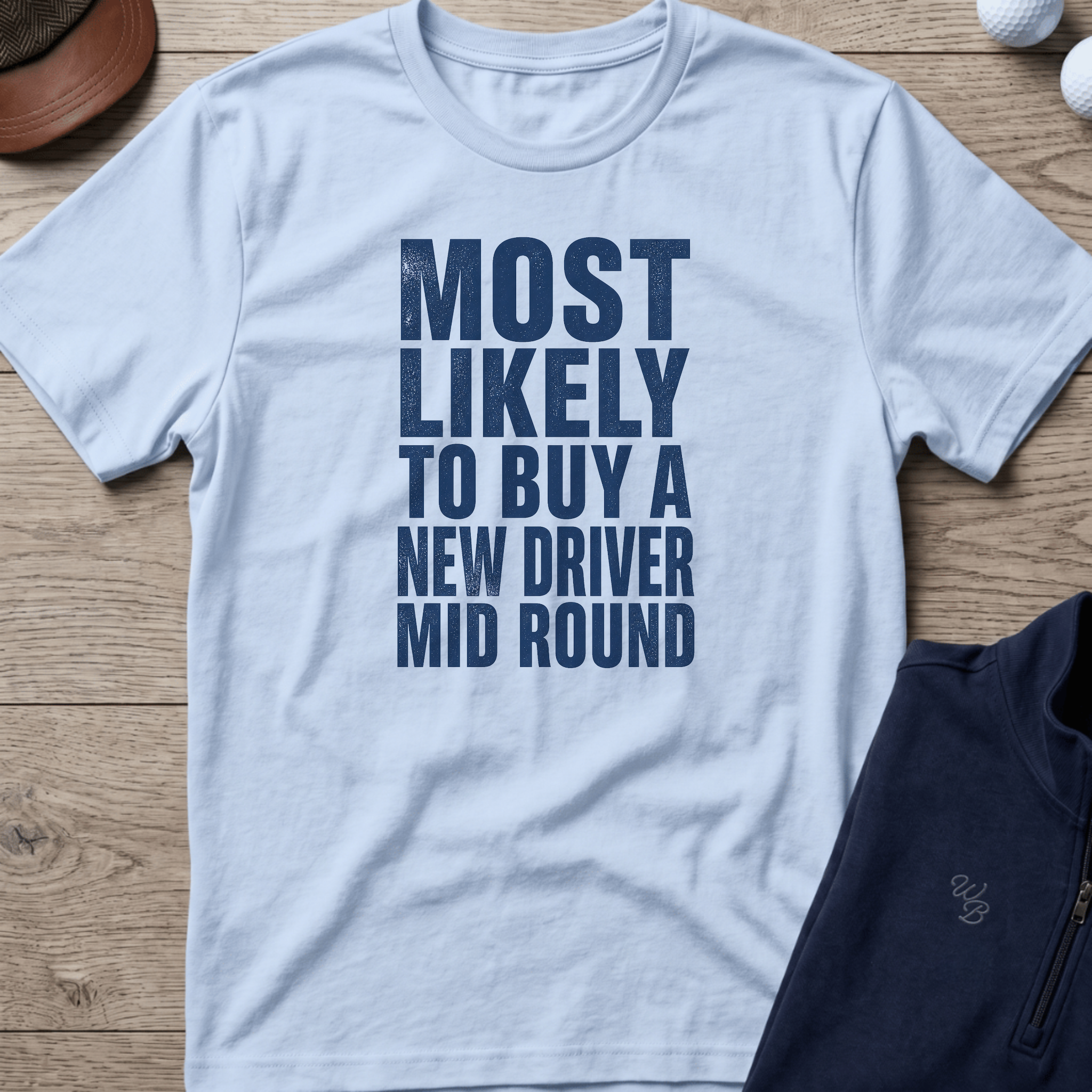 Buy A New Driver — Light Blue t-shirt