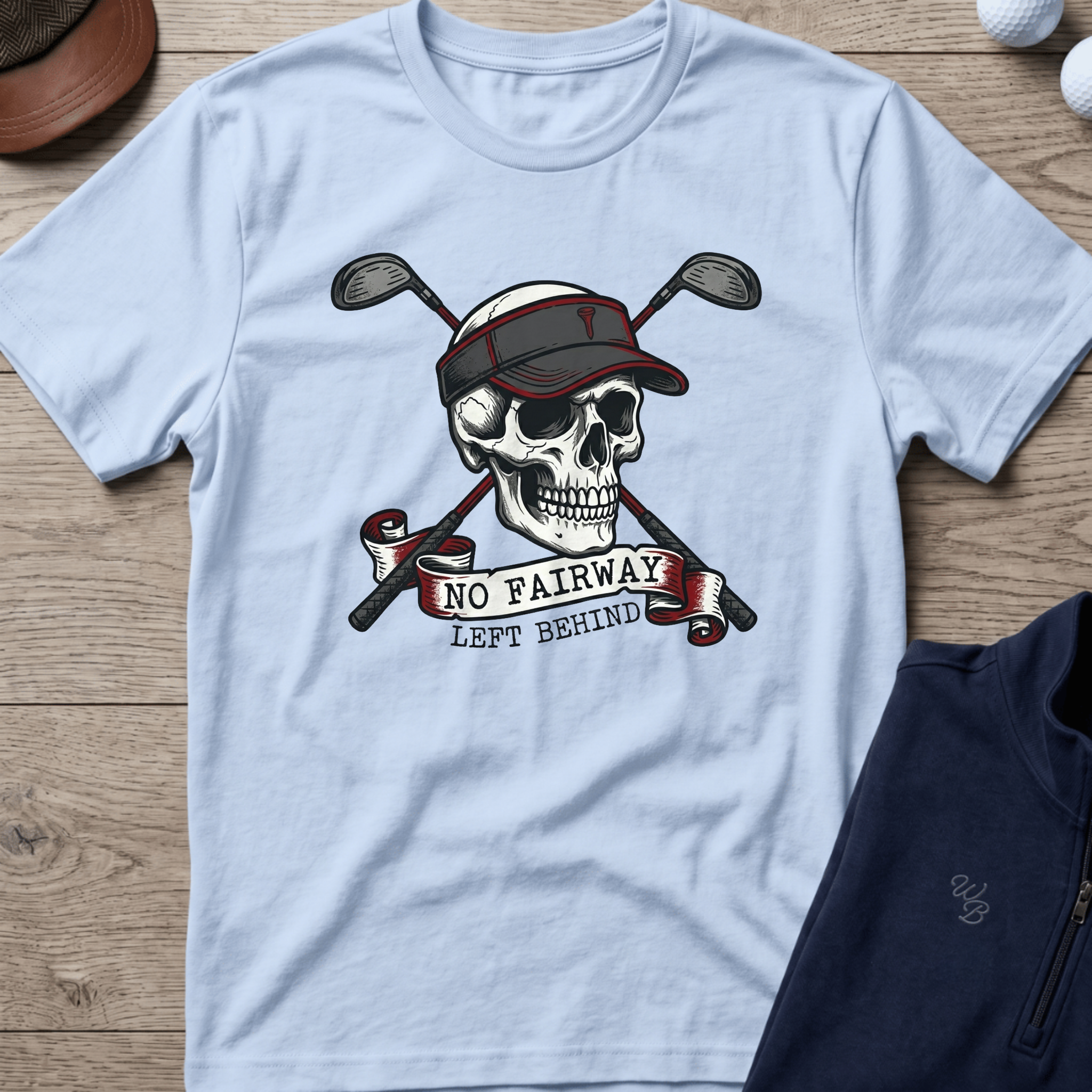 No Fairway Left Behind — Light Blue t-shirt