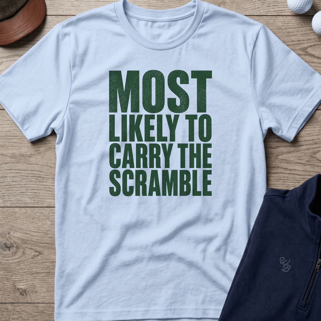 Carry The Scramble — Light Blue t-shirt
