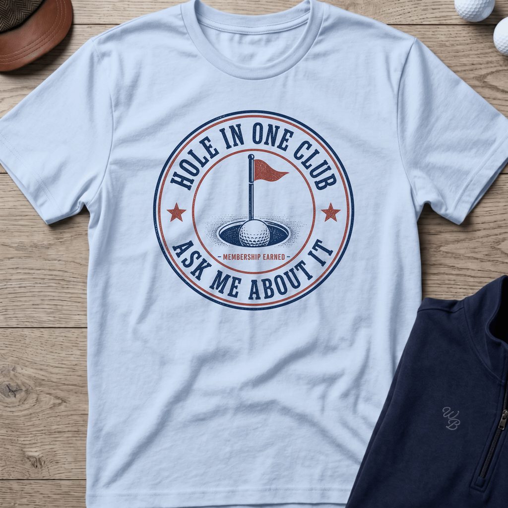 Hole In One Club — Light Blue t-shirt