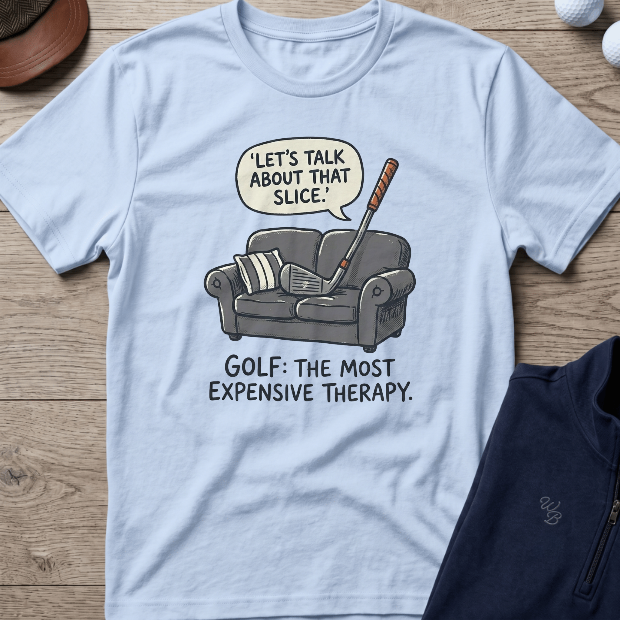 Expensive Therapy — Light Blue t-shirt