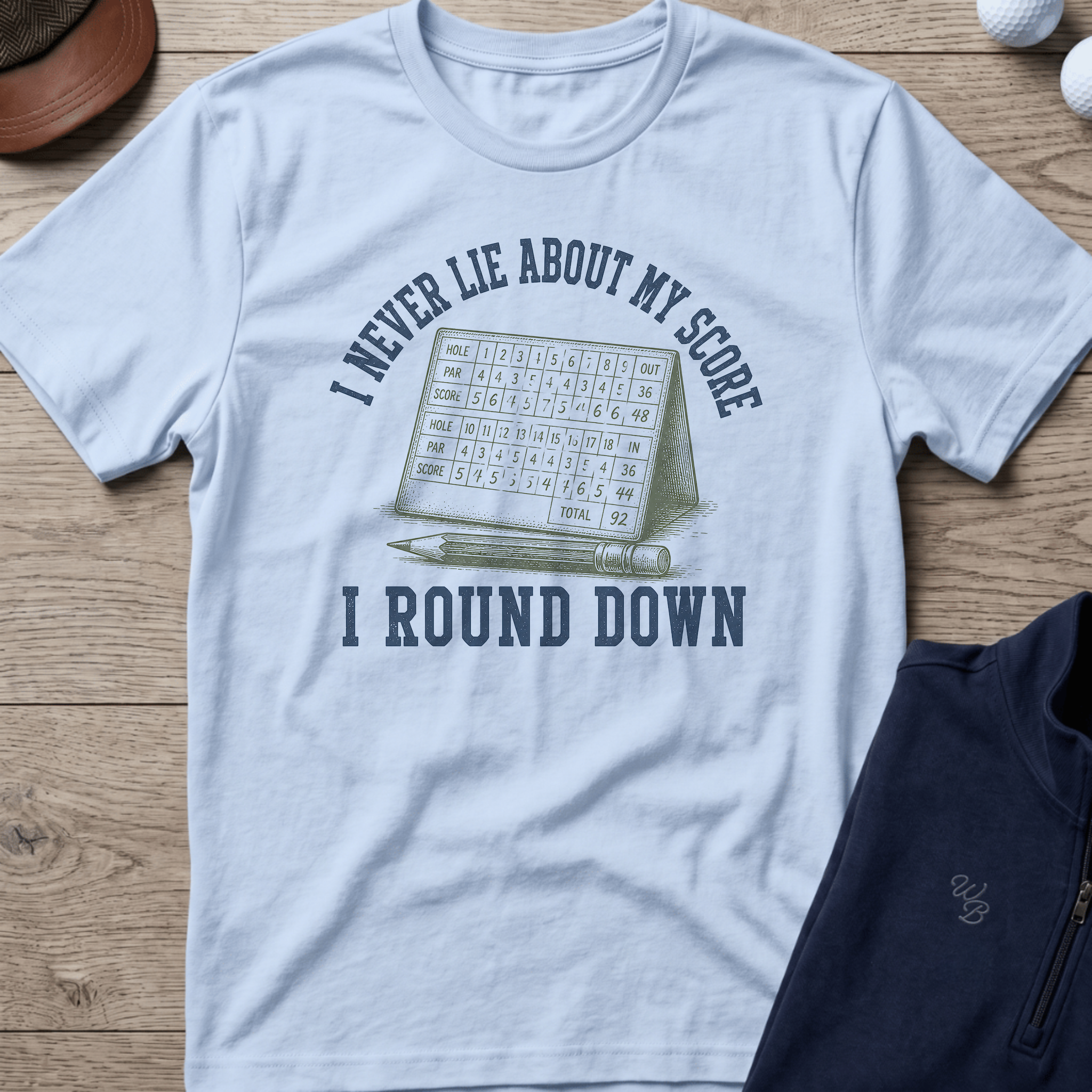 Round Down — Light Blue t-shirt