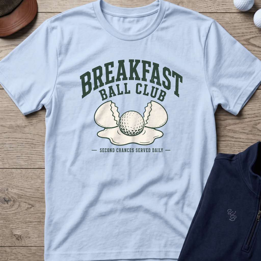 Breakfast Ball Club — Light Blue t-shirt