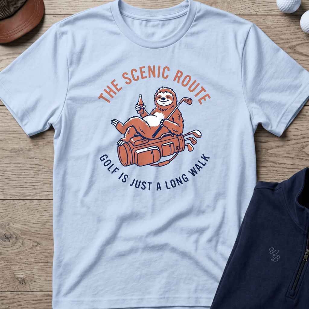 The Scenic Route — Light Blue t-shirt