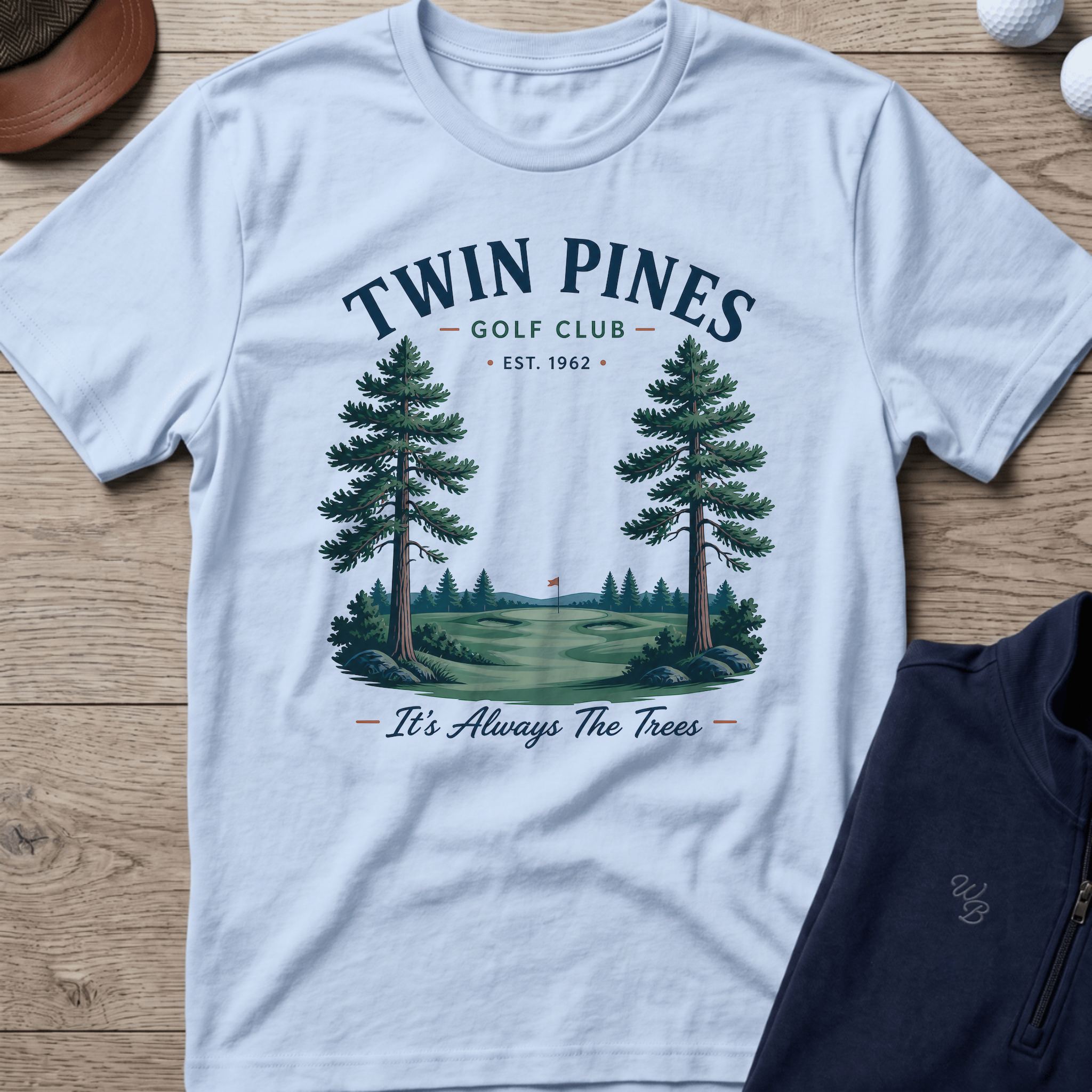 Twin Pines — Light Blue t-shirt