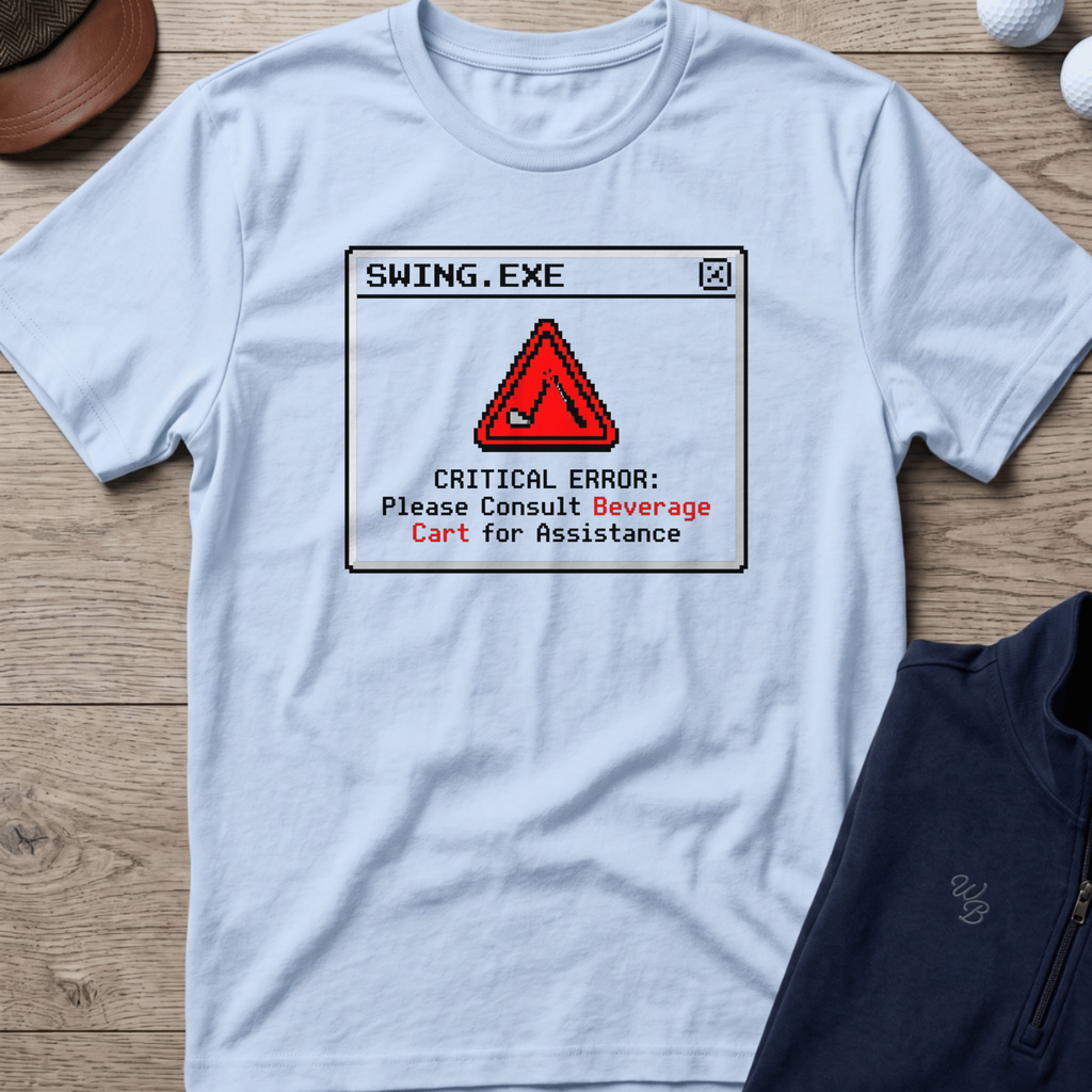 Consult Beverage Cart — Light Blue t-shirt