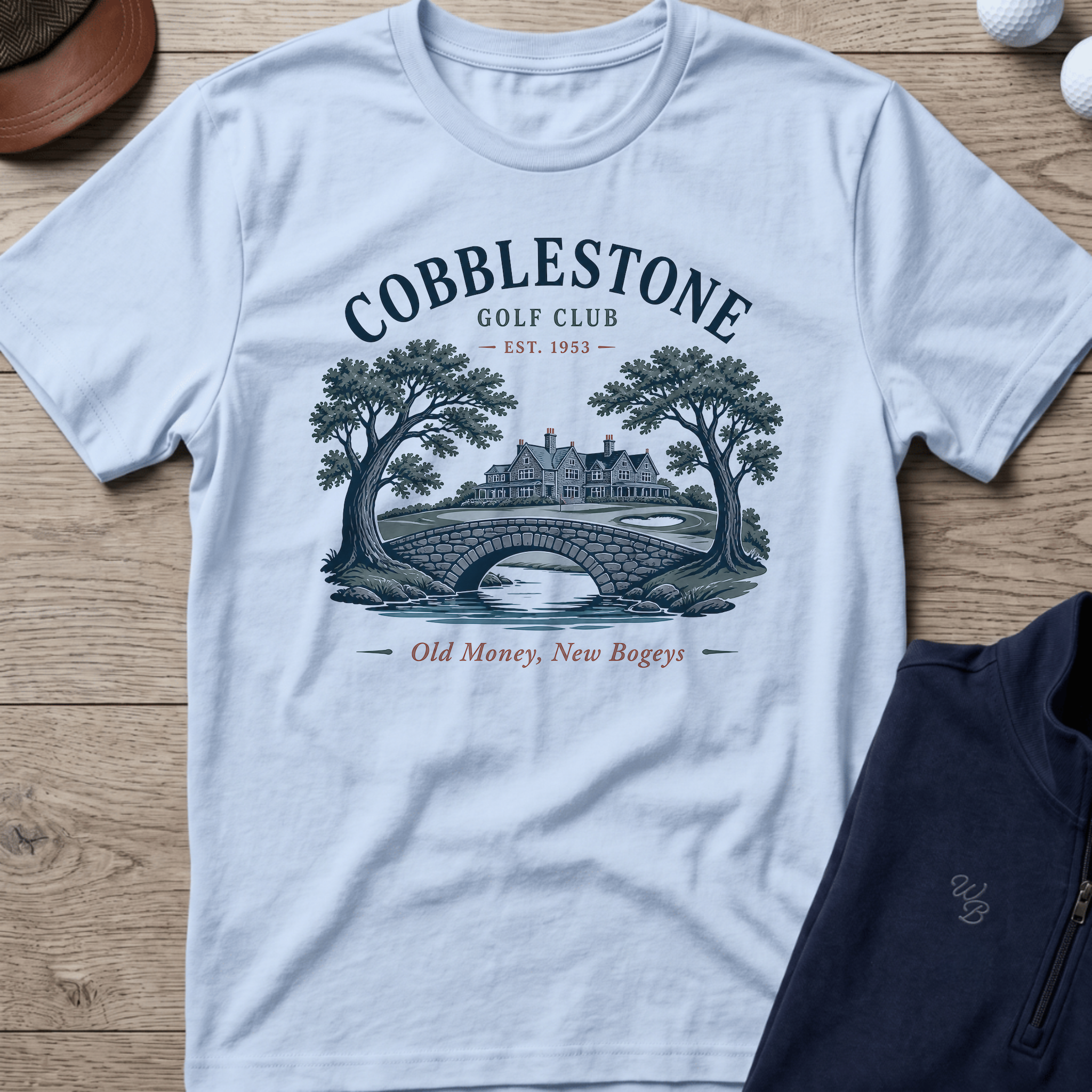 Cobblestone — Light Blue t-shirt