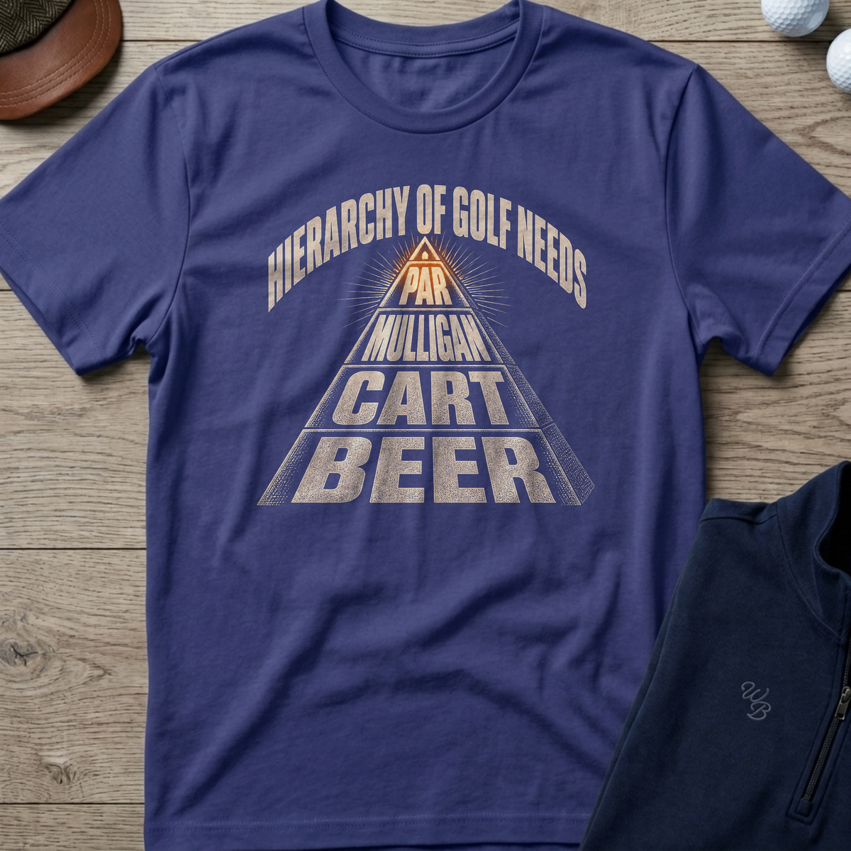 The Golf Pyramid — Metro Blue t-shirt