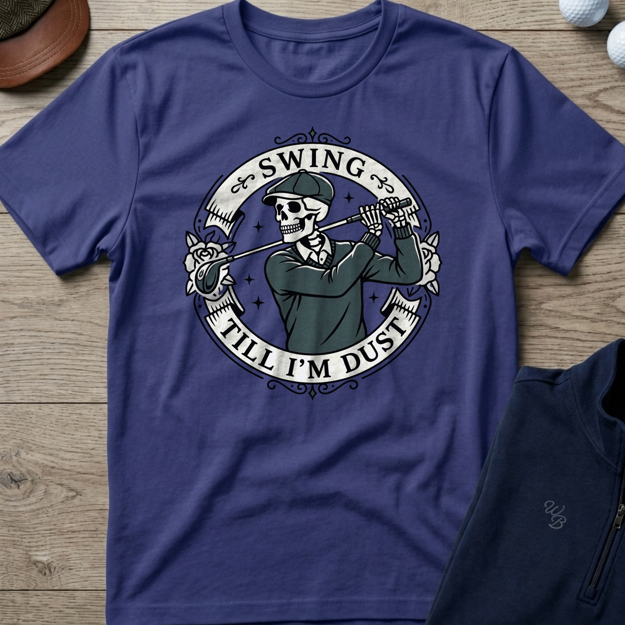 Swing Till I'm Dust — Metro Blue t-shirt