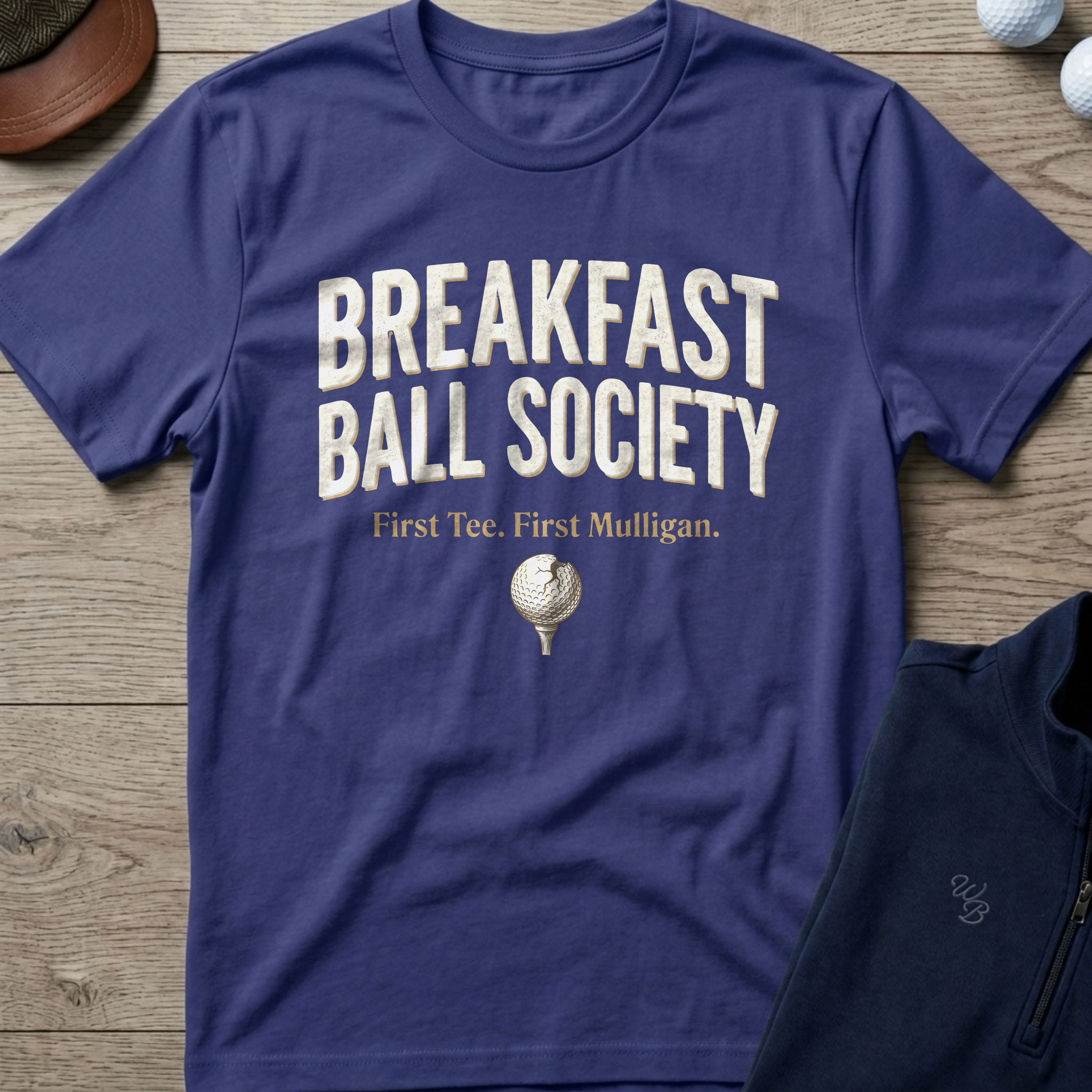 Breakfast Ball Society — Metro Blue t-shirt