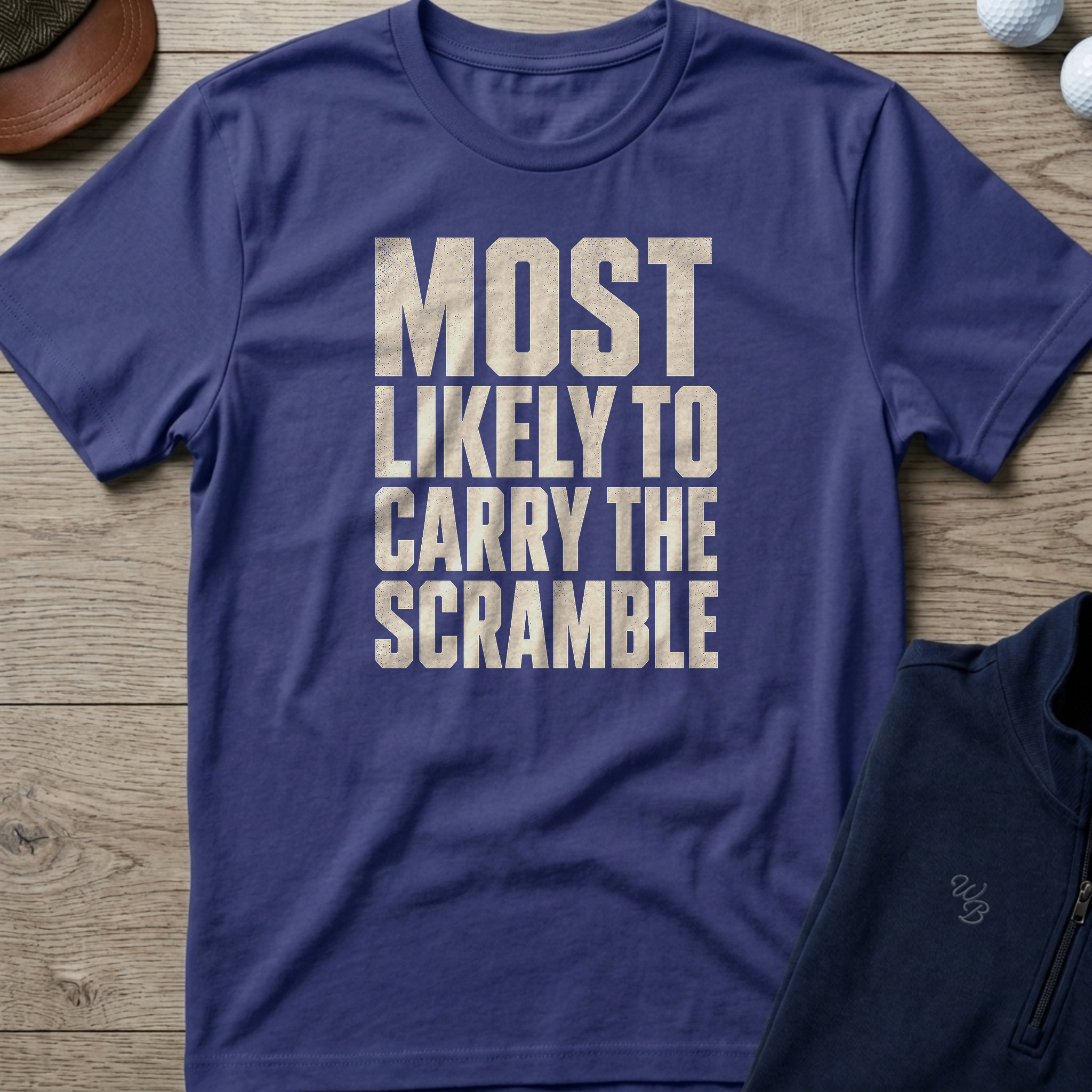 Carry The Scramble — Metro Blue t-shirt