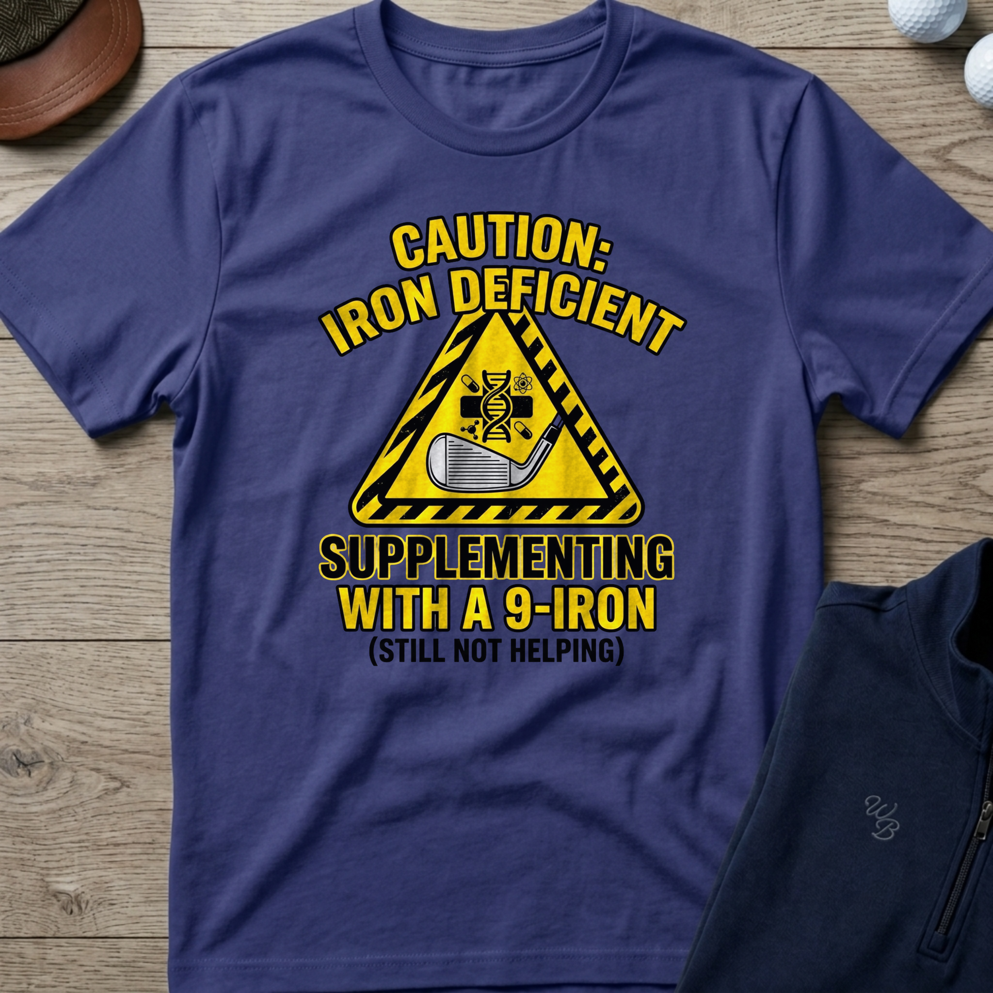 Iron Deficient — Metro Blue t-shirt