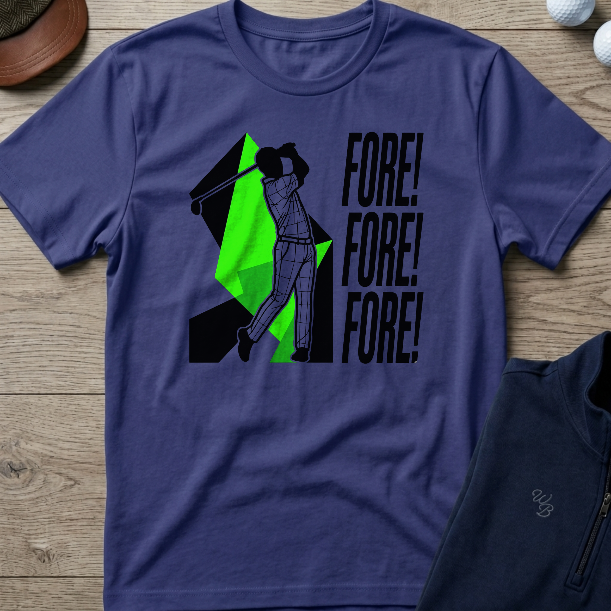 Fore! — Metro Blue t-shirt